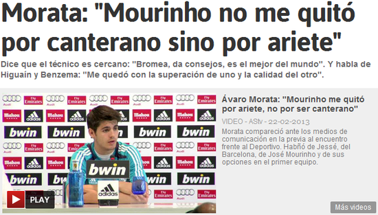 ?莫拉塔:赫塞事件已成过去 皇马能赢巴萨曼联