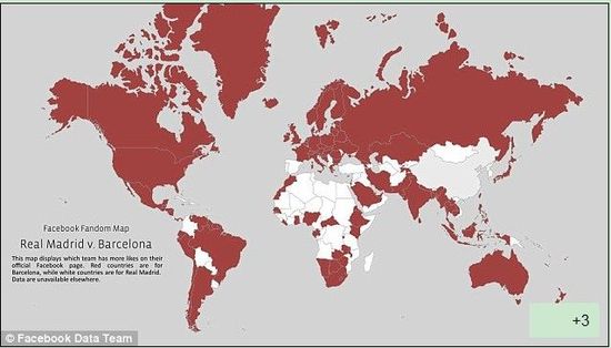 国家德比球迷阵营:中国+非洲挺战舰 巴萨占欧