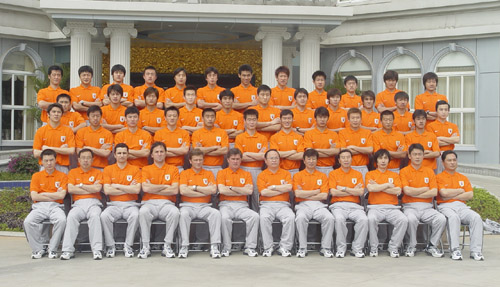 山东鲁能泰山足球队2005年全家福