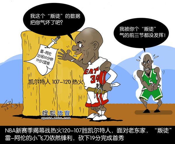 nba漫画叛徒阿伦很犀利kg失常因为被气