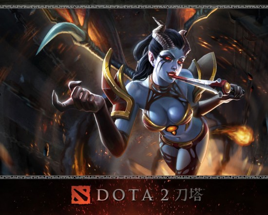 dota2高清壁纸英雄绝美冷艳魔法启冰火之舞