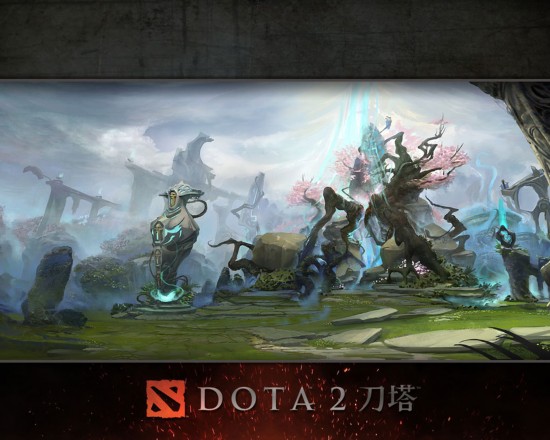 dota2高清壁纸英雄绝美冷艳魔法启冰火之舞