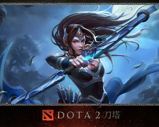 dota2高清壁纸英雄绝美冷艳魔法启冰火之舞