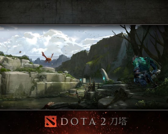 dota2高清壁纸英雄绝美冷艳魔法启冰火之舞