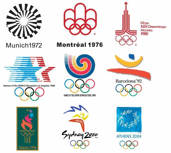 历届夏季奥运会会徽(图)